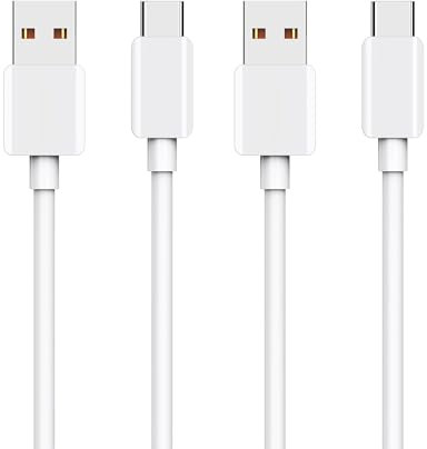 USB A to C Male Cable, 6A USB Cabel [3FT/ 6FT 2 Pack] USB A to USB C Charger Cord for Apple, for Samsung Galaxy S10 S10+, LG V30, for Beats Fit Pro and More