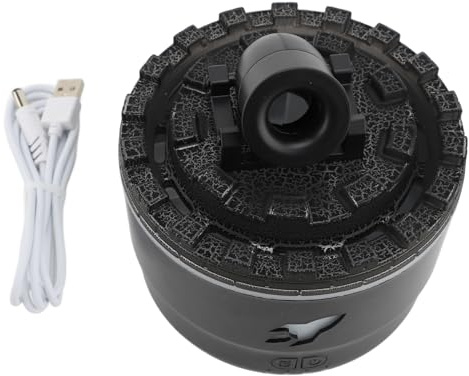 TOPINCN Diffusor für ätherische Öle, Aromatherapie, Duftöl-Luftbefeuchter, Verdampfer mit Farbigem LED-Licht, Kühler Nebel, Luftbefeuchter, Duftdiffusor, Aromatherapie-Gerät für (Black)