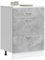 Base da Cucina Grigio Cemento in Legno Multistrato (26,6KG)