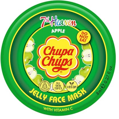 7th Heaven x Chupa Chups Jelly Face Mask (Apple) Jelly Mask with Vitamin C, Vegan - Genuine 7th Heaven Face Masks Skincare