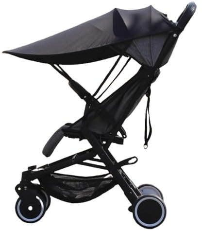 Toldo para cochecito de bebé, resistente al viento, ofrece protección solar para pieles delicadas y fácil de