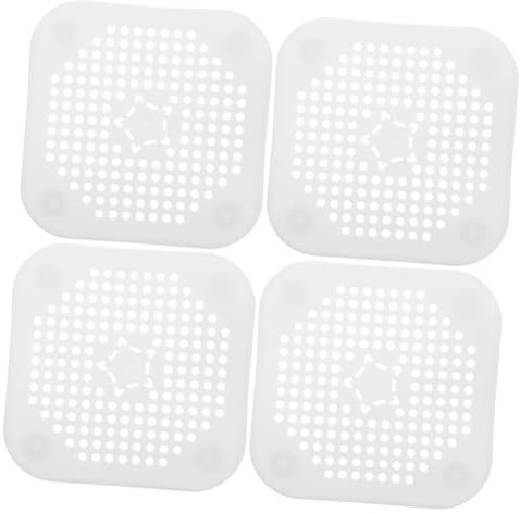 HORIALENCE 4piezas Tapas Silicona Desagüe Suelo Tapa Desagüe Alcantarillado Silicona Ducha Colador Lavabo