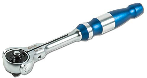 Titan 12167 Trinquete de cabeza giratoria de 90 dientes de 1/4 pulgadas x 6-1/2 pulgadas