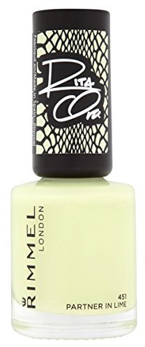 Rimmel Rita Ora 60 Seconds Nail Polish, Number 451 Partner In Lime