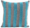 Nunubee Nordischen Stil Gestreifte Chenille Sofakissen Kissenbezüge Kissenhülle Dekokissen Kissenbezug, 45*45cm Grau und Blau