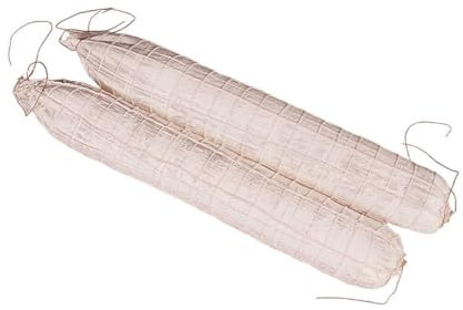 Artif-déco-mag.com - Saucisson Rosette artificiel blanc X 2 Plastique soufflé L 450x65 mm