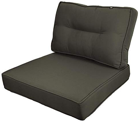 KOPU Prisma Lounge Kissen Set Auflage Polster Garten Kissen Sitz und Rücken 60 cm Grau - Grey
