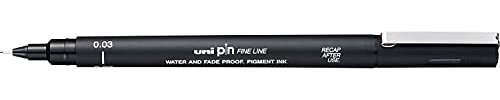Uni Pin Fineliner Zeichenstift, 0,03 mm, 1 Stück.