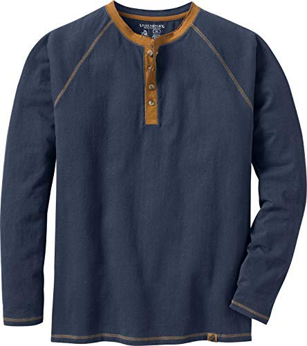 Legendary Whitetails Men's Recluse Henley, Navy, XL