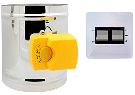 3 ángulos - 220v 4N HVAC compuerta motorizada para ventilación aire fresco valvula obturador aire diámetro 80 100 125 150 200 250 mm (Altura 190mm + diámetro externo 200mm)