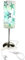 CreaDesign TI-1030-14 Sterne türkis Nachttischlampe Kinderzimmer mit Namen, Kinder Tischlampe/Schlummerlicht mit Schalter für Steckdose, E14, 38 cm hoch