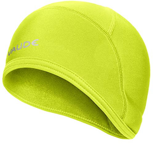VAUDE Helm Unterziehmütze Bike Warm Cap in Grün – Fahrrad Mütze für kalte Tage, winddichte Helm-Unterziehmütze für Rennrad, MTB und Radtouren, Helm Mütze mit weicher Fleece-Innenseite