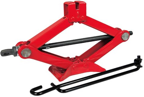 Petex 44752012 Scheren-Wagenheber, 1 t, rot Hubhöhe 80 mm - 330 mm