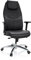 hjh OFFICE 601009 Profi Chefsessel Ferrara Leder Schwarz Drehstuhl ergonomisch, hohe Rückenlehne, bis 220kg belastbar