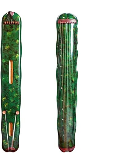 TSTS Chinesische Zither Guqin Green Bananenblatt Professionelle Spielstufe 7 Saiten Alte Zither