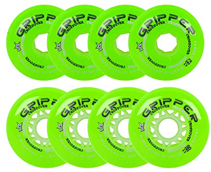 Labeda Rollhockey-Räder, Crossover-Set, 8 Stück, Farbe und Größe wählbar