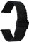 BERNY Uhrenarmband aus Edelstahlgeflecht für Herren und Damen, Schnellverschluss, verstellbar, dick, robustes Metallarmband mit Sicherheitsverschluss, schwarz, 20 mm