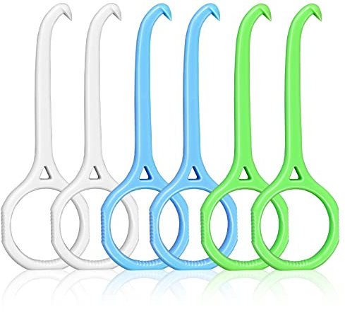 cobee Aligner Removal Tool,6 Stück Unsichtbare Zahnentfernung Aligner Chewies Removal Tool Kits Aligner Tooth Hook Oral Corrector Retainer Remover für unsichtbare Zahnspangen(rutschfest, 3 Farben)