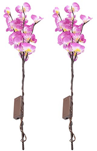 OSALADI 2stücke Zweiglichter Für Heimdekoration Ohne Batterie - Dekorative Phalaenopsis Lampen Aus Pc Für Wohnzimmer Schlafzimmer Und Romantische Anlässe