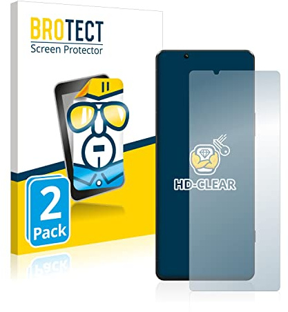 BROTECT Schutzfolie für Sony Xperia 5 IV | 2 Stück Transparenter Displayschutz Made in Germany Klare Displayschutz-Folie Clear Einfache Montage Case-Friendly