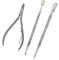 ASM® Toenail Cuticle Nippers + 2 Pusher cuticle set - Professional Heavy Duty Cuticle Clippers Manicure & Pedicure Sets For Fingernail Cuticle Kit, Nail Cuticle Remover For Mens & Womens Nail care