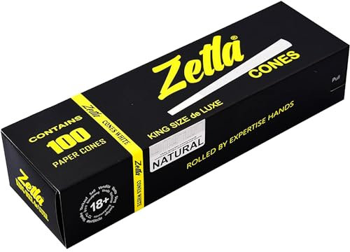 Zetla 100 Cones King Size - Vorgedrehte Joint Tubes - Conische Tubes mit Filter (109 x 26 mm) - Joint Cones King Size - Vorgedrehte Papers