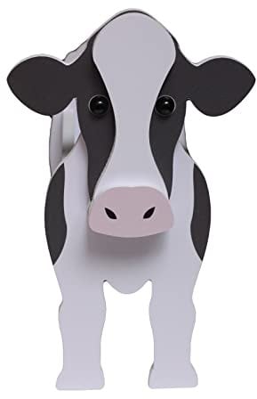 Vrogadso Medium Kuh-Übertopf, aus Polyvinylchlorid (PVC), für den Außeneinsatz, 24,8 x 20,3 x 34,3 cm (L x B x H)