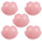 WHJY Lot de 5 assiettes roses en céramique rose avec motif fleurs de cerisier - Assiettes à sauce / assaisonnement - Plats à sushis - Bol à tremper au soja - Assiettes à dessert - Assiettes à apéritif