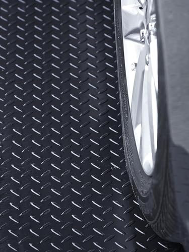 Tapis en Caoutchouc Tapis De Sol De Garage Pour Sous La Voiture, Rouleau De Revêtement De Sol De Garage De 3MM, Protection De Sol Antidérapante Lexible Pour Camion Et Voiture(60x300cm (2x10ft))
