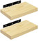 eSituro 2er Set Wandregal Regal Wand, Hängeregal, Schweberegal Massive Holz, Regalbrett 30x19x3,5 cm, für Küche Wohnzimmer Schlafzimmer, Wandboard mit unsichtbarer Halterung, Holzoptik