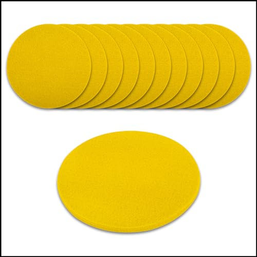 Sir Finley Monkey Filzuntersetzer rund 10 cm (12 Stück) - Glasuntersetzer gelb - Tischuntersetzer zum Schutz vor Flecken und Kratzern - pflegeleichtes Glas untersetzer-Set