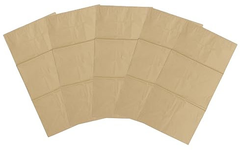 Mipcase 5 Pièces En Papier Kraft Poubelle En Papier Sacs De Réutilisables Sacs De Déchets De Sacs De Pelouse Et De De Rangement Pour Plante Universel
