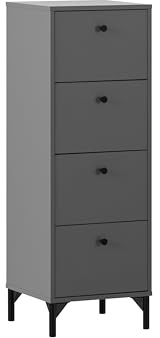 Schildmeyer Kommode Smash 156494, anthrazit, 40,1 x 40 x 116,7 cm