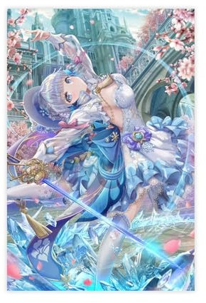 Genshin Impact Ayaka, kreatives Spiel-Poster, Leinwandposter, Wandkunst, Dekordruck, Bild, Gemälde für Wohnzimmer, Schlafzimmer, Dekoration, ungerahmt: 30 x 45 cm