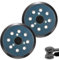 2 pezzi di ricambio per smerigliatrice orbitale Makita a 8 fori, con velcro, 125 mm, per Makita BO5031, M9204, BO5021, BO5041743081-8 per DeWalt 151281-08 DW4388