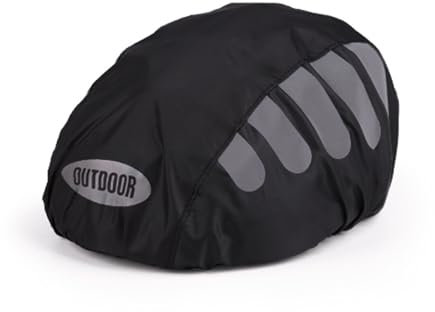 Regenschutz Fahrradhelm,Fahrrad Helmüberzug,Regenhaube Reflektierende,Helm Wasserdichter überzug,Wasserdicht Winddichter Reflektierend Cover,Helmet Universal Wasserfester,für Fahrradhelme (Schwarz)