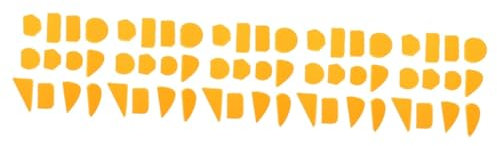 NUOBESTY 5 Juegos Molde De Mango De Arcilla Accesorios Para Hacer Tazas Manija De La Taza Herramienta Para Hacer Tazas De Cerámica Dinero De Los Antepasados Juguete Eva Yellow 12 Uds * 5