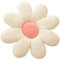 BRTNUP Blumen-Bodenkissen, Blumenboden Kissen Tatami Blumenförmiges Plüsch-Dekor, Gänseblümchen, Blumenboden Kissen Tatami Blumenförmiges, Kissen Blumenform, Tatami Blumenförmiges (weiß)