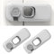 2 piezas cerradura de nevera gris para niños, cerradura de nevera sin agujero, cerradura de ventana, niño, lavadora, armario, cerradura de armario para niños