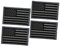 DIYEAH 4 Stück selbstklebender usa flag patch flaggen aufkleber selbstklebende flicken Hut Abzeichen Stolz-Flagge Flecken USA-Flaggen-Patch amerikanische flagge patch Dark Grey