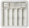 hssopa 2025 Range Couverts,Rangement Couvert Extensible,Ajustable Pour Tiroir Cuisine,Organisateur Tiroirs,Range Couverts Pour Tiroir,Extensible 56 CM Rangement Tiroir(Blanc Avec porte-couteau)