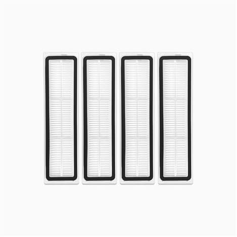 Tbrov Compatible avec Les Accessoires et pièces de Rechange for aspirateur Robot Dreame D9 Max Gen2: brosses latérales principales en Caoutchouc, Chiffons de Nettoyage, filtres HEPA(4 HEPA Filters)