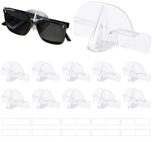 SIXHAOBU 10 Stück Selbstklebende Brillenablage Wandmontage, Kreativer Nasenform-Brillenständer, Gläser Aufbewahrung Zum Aufhängen für Aufhängen und Präsentieren von Brille