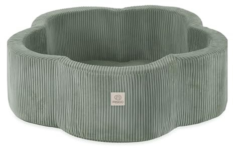MISIOO Piscine à balles conviviale pour bébé À partir de 1 an - En mousse - 95 x 30 cm - Forme de fleur - Parfaite pour chambre d'enfant, salle de jeux et fêtes