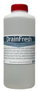 Neusol DrainFresh – Neutralizador para desagües, tuberías y depósitos | Acción inmediata, fórmula natural y uso doméstico/profesional Casa, hotel, autocaravana