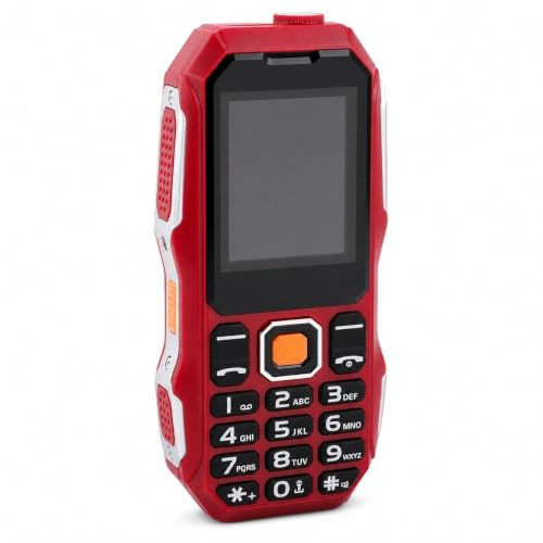 Großtastenhandy ohne Vertrag 2G Tastenhandy Dual SIM Mobiltelefon mit 5800mAh, HD-Display, LED-Taschenlampe, FM Radio, Bluetooth und Kamera für einfache Bedienung
