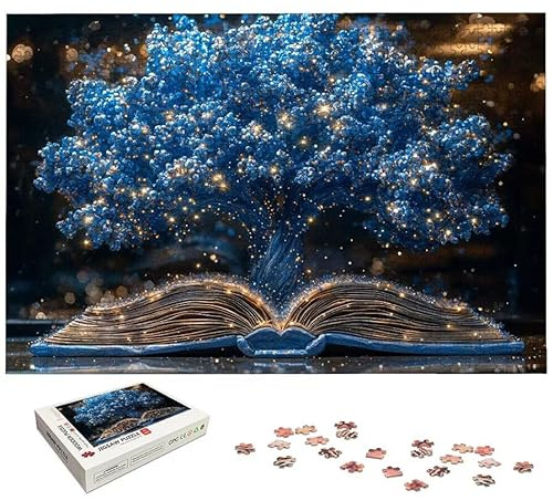 Puzzle 5000 Teile Baum des Lebens, Magie Puzzle 5000 Teile Erwachsene, Holzpuzzle Erwachsene mit Exquisiter Verpackungsbox, Klassische Puzzles für Die Ganze Familie, Holzpuzzle für Geschenke, -5192