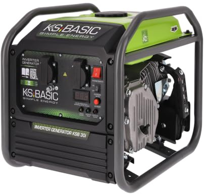 K&S BASIC Generatore inverter 30i, 3000 W, max. generatore di corrente | Generatore di emergenza con modalità Eco, per casa, campeggio e lavori in officina, EURO 5.