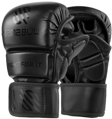 Sanabul Essential 207 ml MMA-handskar | MMA träningshandskar | Hybrid Sparring handskar för MMA