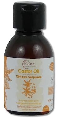 Pearl Natural Oils 100% Reines kaltgepresstes Rizinusöl 100ml
